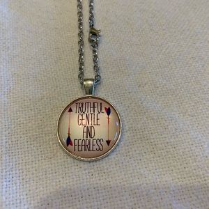 truthful gentle and fearless necklace